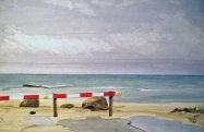 Kollerup Strand, 1990, 39x28cm, Aquarell / Farbstifte